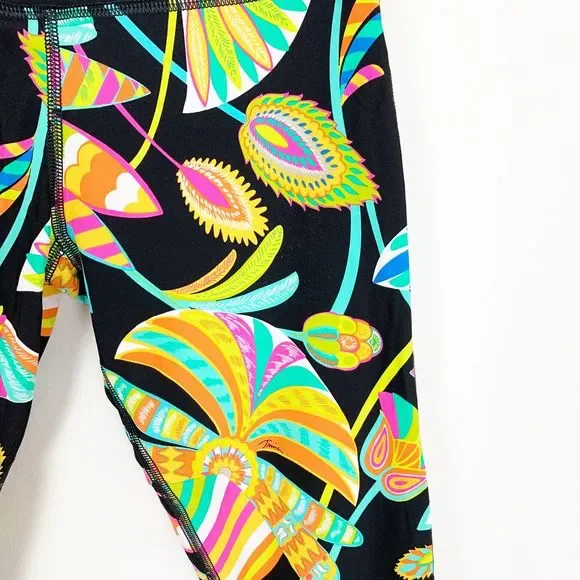 Trina Turk Tropical Print Capris Leggings Size XS - Picture 6 of 8